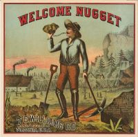 Welcome Nugget Cut Plug Label