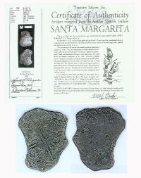 A Coin Recovered By Famed Treasure Hunter Mel Fisher From The Santa Margarita