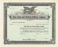 Bear Creek And Western Railway Company