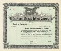 Dakota And Montana Railway Company