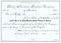 Rocky Mountain Railroad Company Of Montana