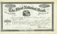 First National Bank Of Bath, Maine