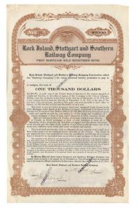 Rock Island, Stuttgart & Southern Railway Company