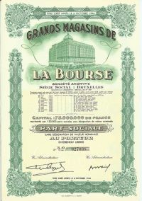 Grands Magasins De La Bourse S.a.