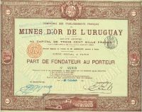 Compagnie Des Etablissements Francais Des Mines D'Or De L'Uruguay S.A.
