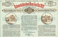 Osterreichisches Bau-los Em. 1921