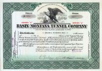 Basin Montana Tunnel Company