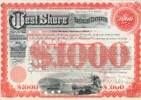 The West Shore Railroad Company Signed By Chauncey Depew As President
