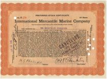 International Mercantile Marine Company - Philip Albright Small Franklin Autograph