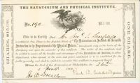 Scarce Stock Signed By Banking House Founder Joseph W. Drexel