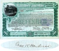 Baltimore And Ohio Issued To Charles Harkness