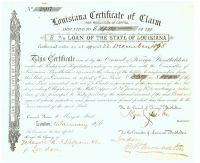 Louisiana Certificate Of Claim