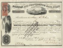 Boston And Providence Railroad Corporation, John Clifford Autograph