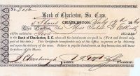 Bank Of Charleston, So. Caro.